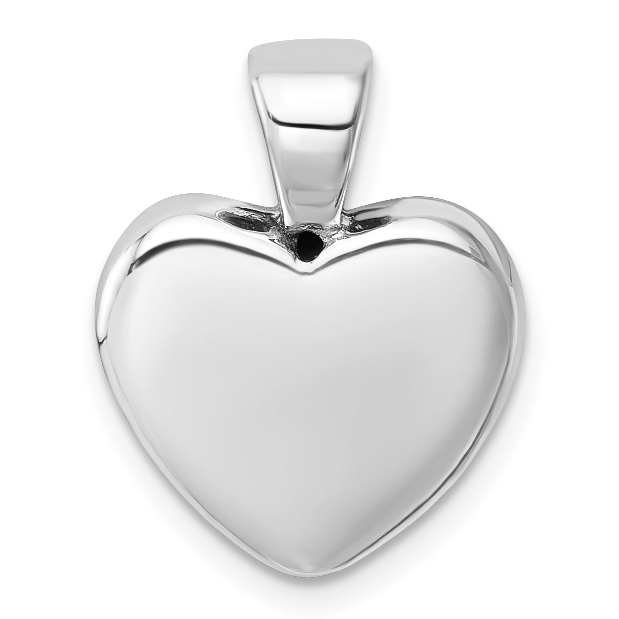 Sterling Silver Antiqued Heart Baby Foot Pendant