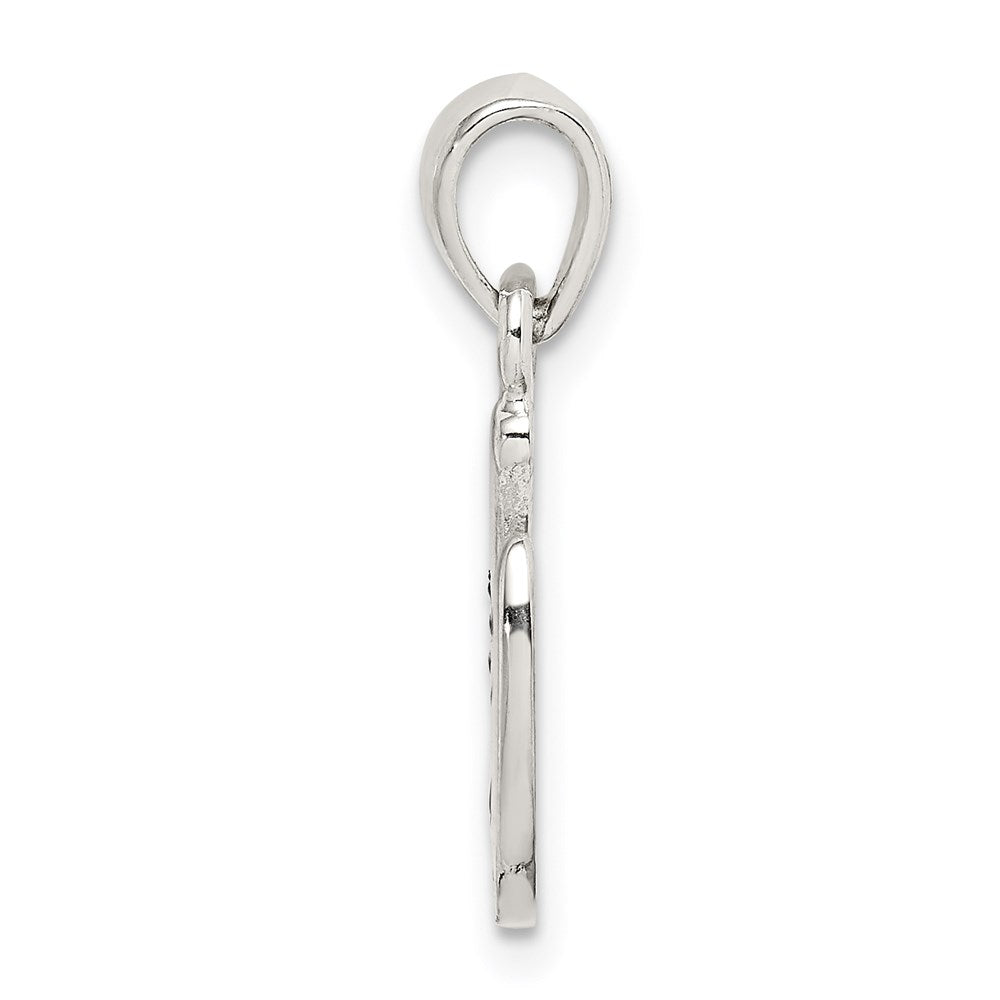 Sterling Silver Enamel Good Luck Horse Shoe Pendant