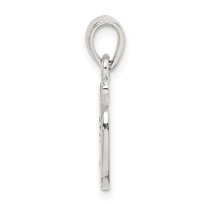 Sterling Silver Enamel Good Luck Horse Shoe Pendant