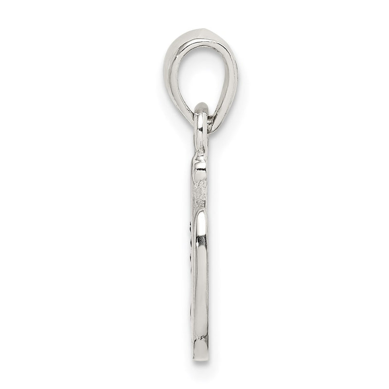 Sterling Silver Enamel Good Luck Horse Shoe Pendant