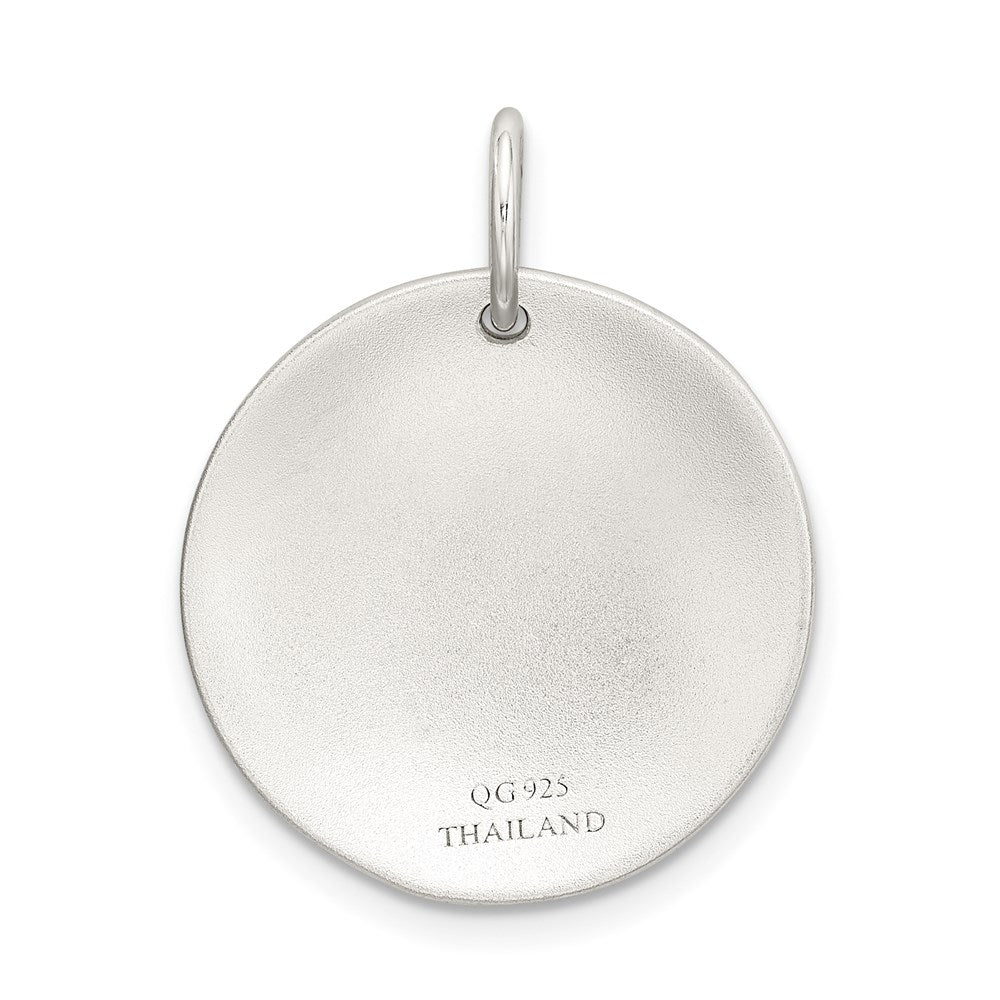 Sterling Silver Gold-Tone Dolphin Brushed Pendant