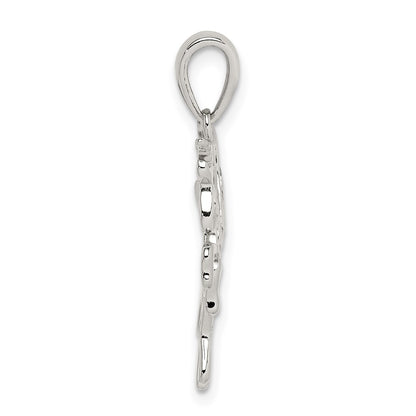 Sterling Silver Diamond-Cut Unicorn Pendant