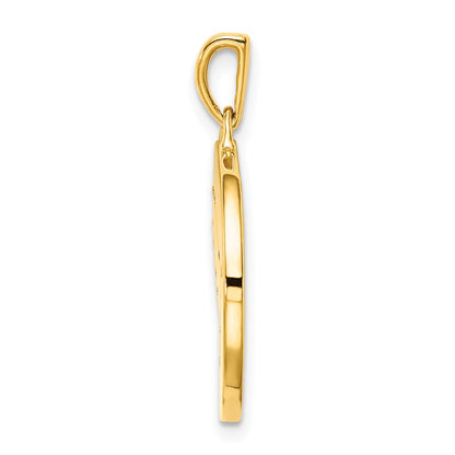 Ss/Gold Plated Sterling Silver Gold-Plated & Cz Gemini Zodiac Pendant