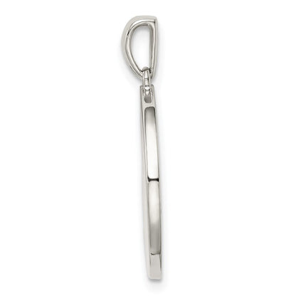 Sterling Silver Rhodium-Plated & Cz Leo Zodiac Pendant