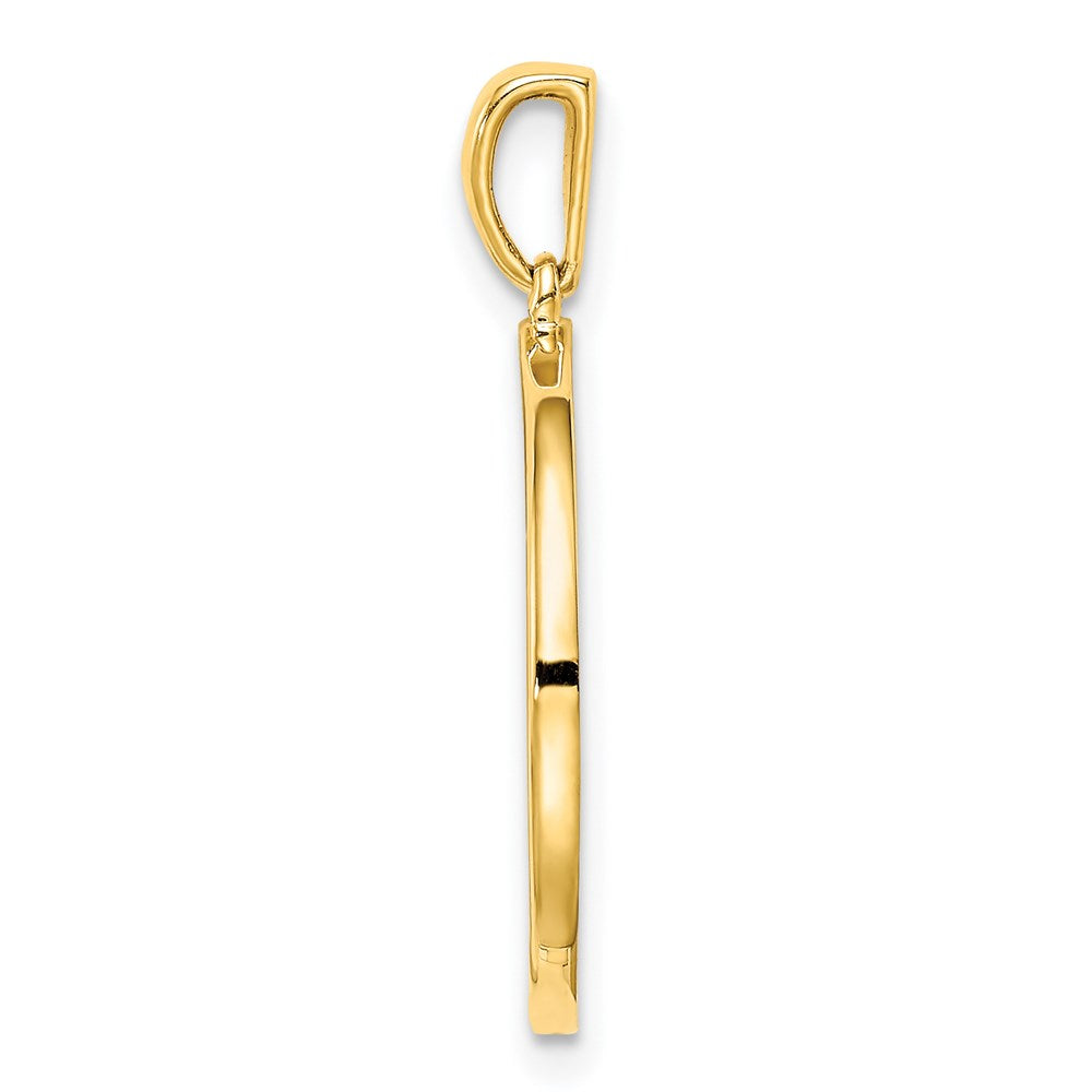 Ss/Gold Plated Sterling Silver Gold-Plated & Cz Leo Zodiac Pendant