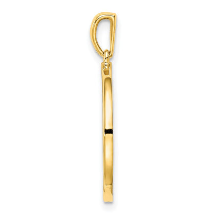 Ss/Gold Plated Sterling Silver Gold-Plated & Cz Leo Zodiac Pendant
