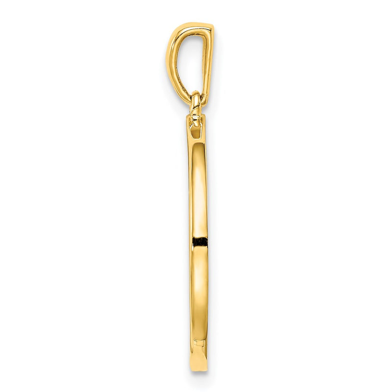 Ss/Gold Plated Sterling Silver Gold-Plated & Cz Leo Zodiac Pendant