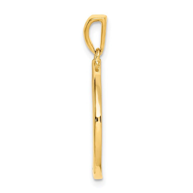 Ss/Gold Plated Sterling Silver Gold-Plated & Cz Virgo Zodiac Pendant