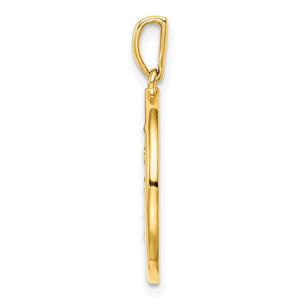 Ss/Gold Plated Sterling Silver Gold-Plated & Cz Scorpio Zodiac Pendant