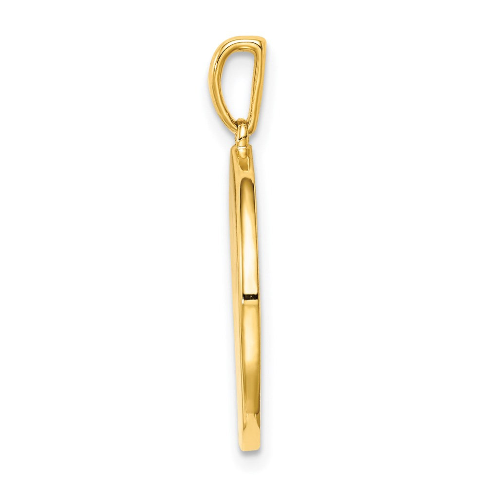 Ss/Gold Plated Sterling Silver Gold-Plated & Cz Sagittarius Zodiac Pendant