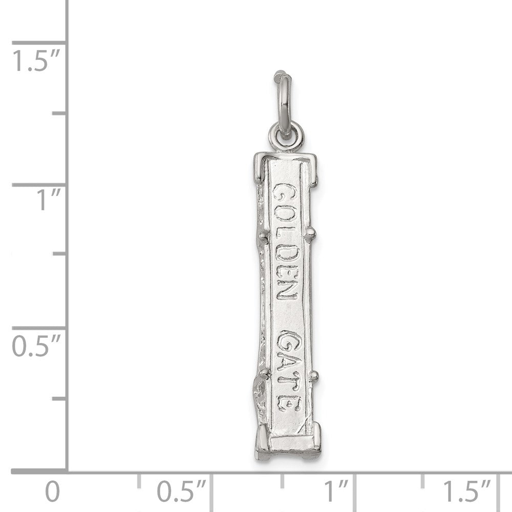 Sterling Silver Golden Gate Bridge Charm