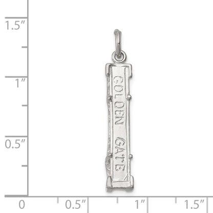 Sterling Silver Golden Gate Bridge Charm