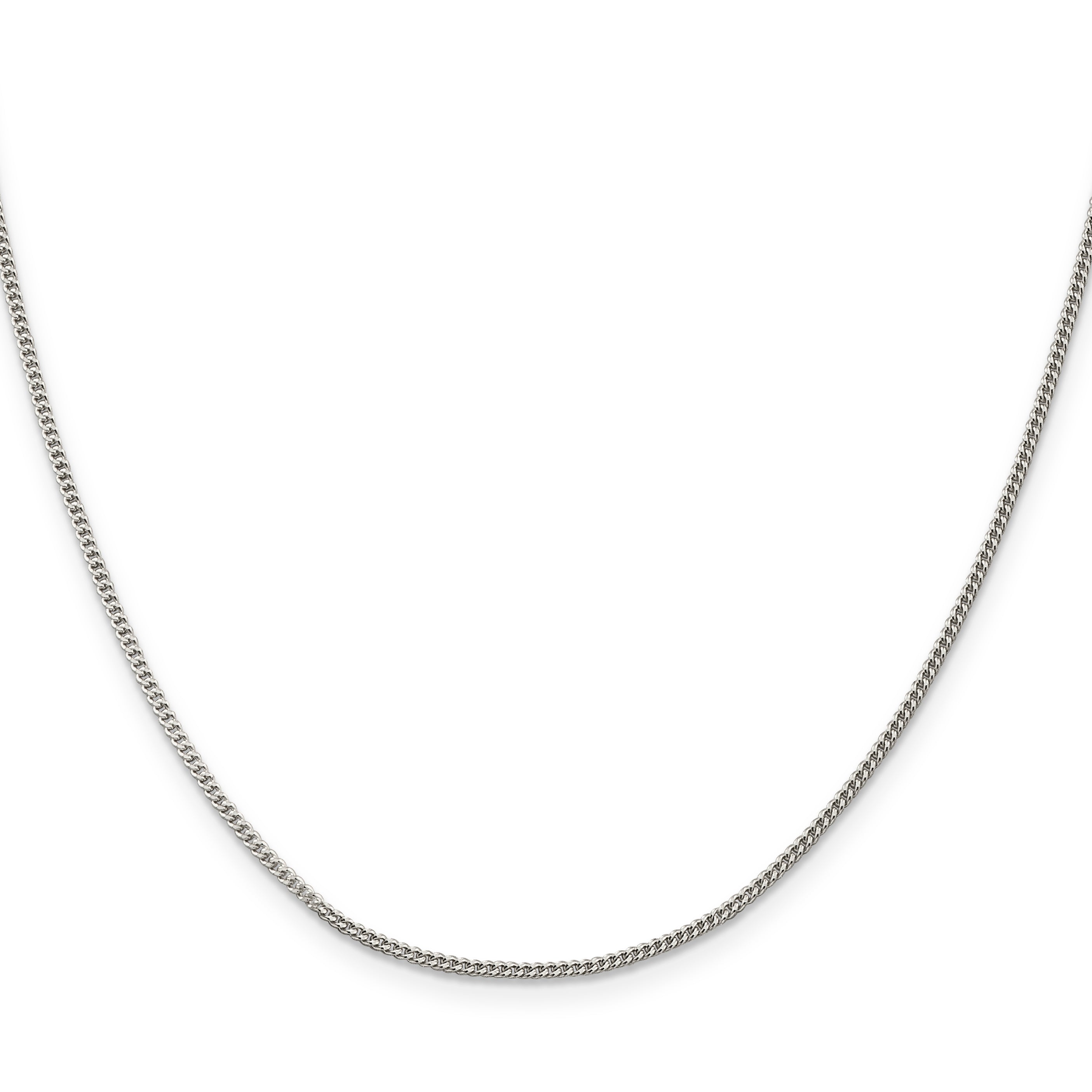 20 Inch Sterling Silver 1.5mm Curb Chain