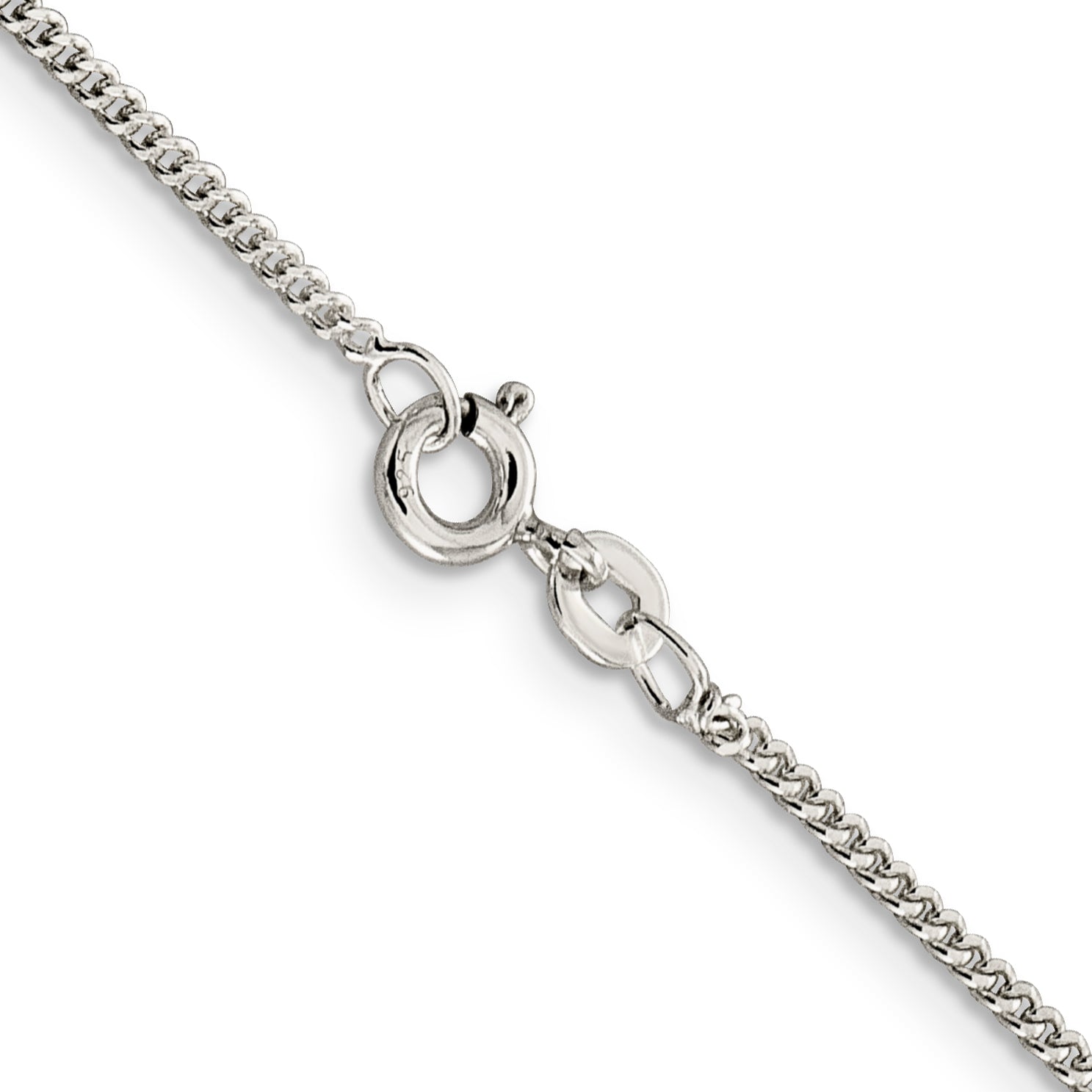 20 Inch Sterling Silver 1.5mm Curb Chain