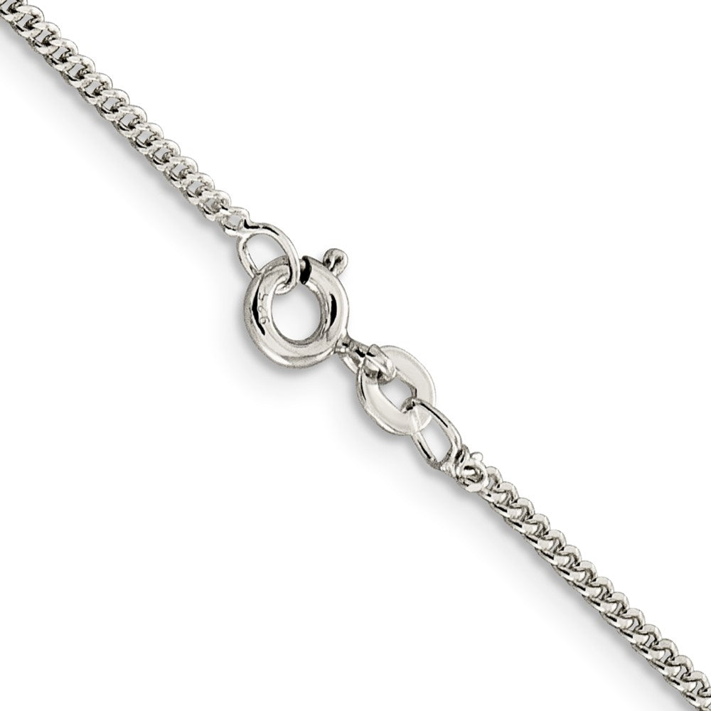 36 Inch Sterling Silver 1.5mm Curb Chain Necklace