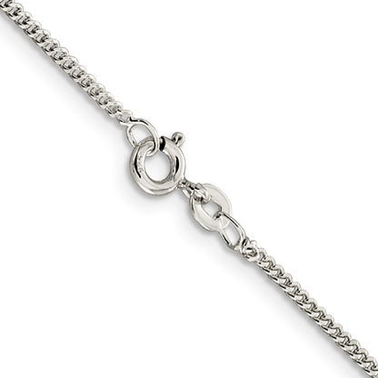 36 Inch Sterling Silver 1.5mm Curb Chain Necklace
