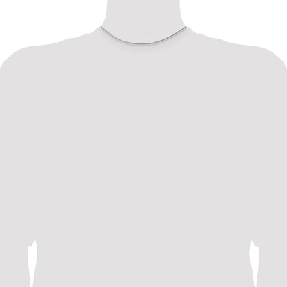 14 Inch Sterling Silver 1.5mm Curb Chain Necklace