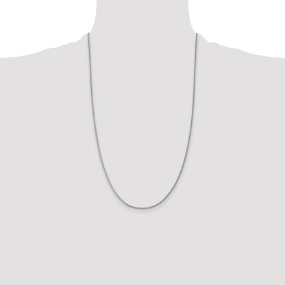 26 Inch Sterling Silver 1.5mm Curb Chain Necklace