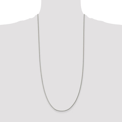 30 Inch Sterling Silver 1.5mm Curb Chain Necklace