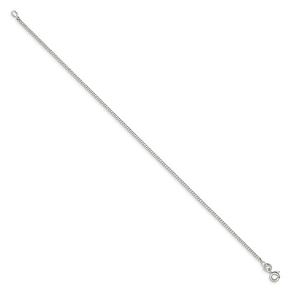 7 Inch Sterling Silver 1.5mm Curb Chain