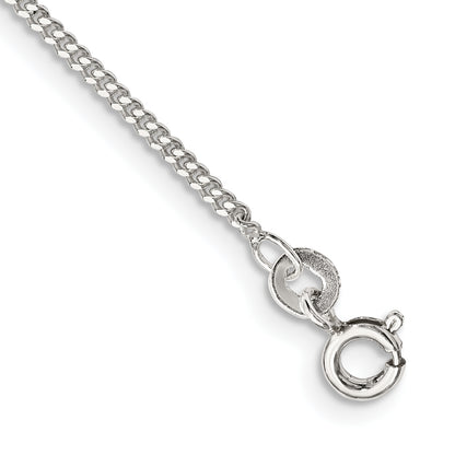 7 Inch Sterling Silver 1.5mm Curb Chain