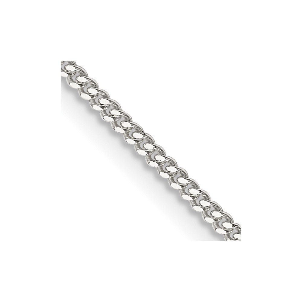 36 Inch Sterling Silver 1.5mm Curb Chain Necklace