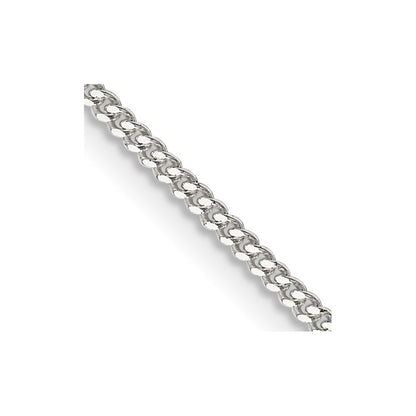 36 Inch Sterling Silver 1.5mm Curb Chain Necklace