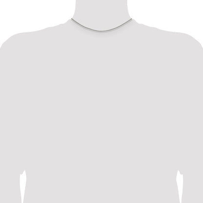 14 Inch Sterling Silver 1.75mm Curb Chain Necklace