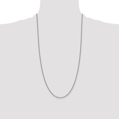 28 Inch Sterling Silver 1.75mm Curb Chain Necklace