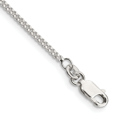 7 Inch Sterling Silver 1.75mm Curb Chain