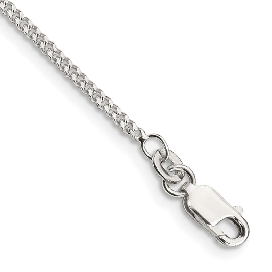 7 Inch Sterling Silver 1.75mm Curb Chain