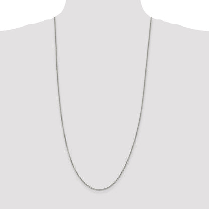 30 Inch Sterling Silver 2mm Curb Chain Necklace