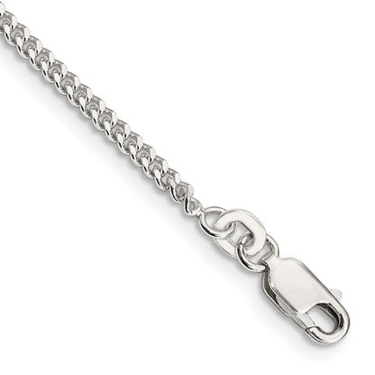 7 Inch Sterling Silver 2mm Curb Chain