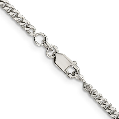 14 Inch Sterling Silver 3mm Curb Chain