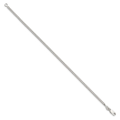7 Inch Sterling Silver 3mm Curb Chain Bracelet