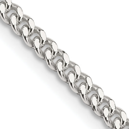 14 Inch Sterling Silver 3mm Curb Chain