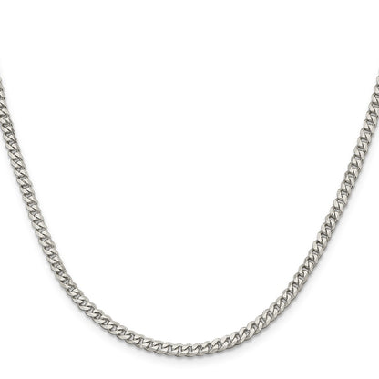 36 Inch Sterling Silver 3.5mm Curb Chain Necklace