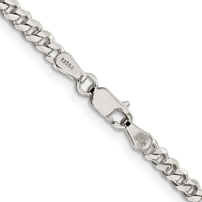 28 Inch Sterling Silver 3.5mm Curb Chain