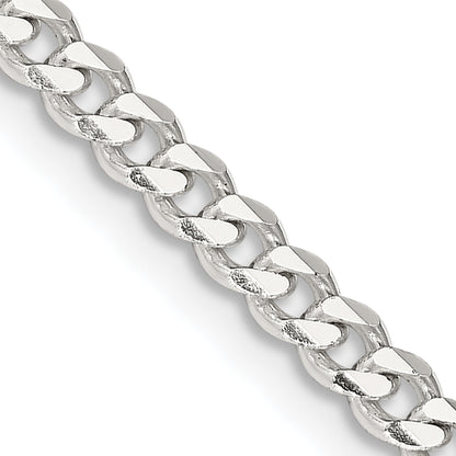 28 Inch Sterling Silver 3.5mm Curb Chain