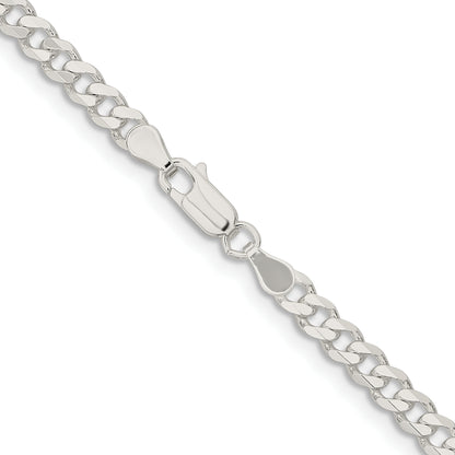 36 Inch Sterling Silver 4.5mm Curb Chain Necklace