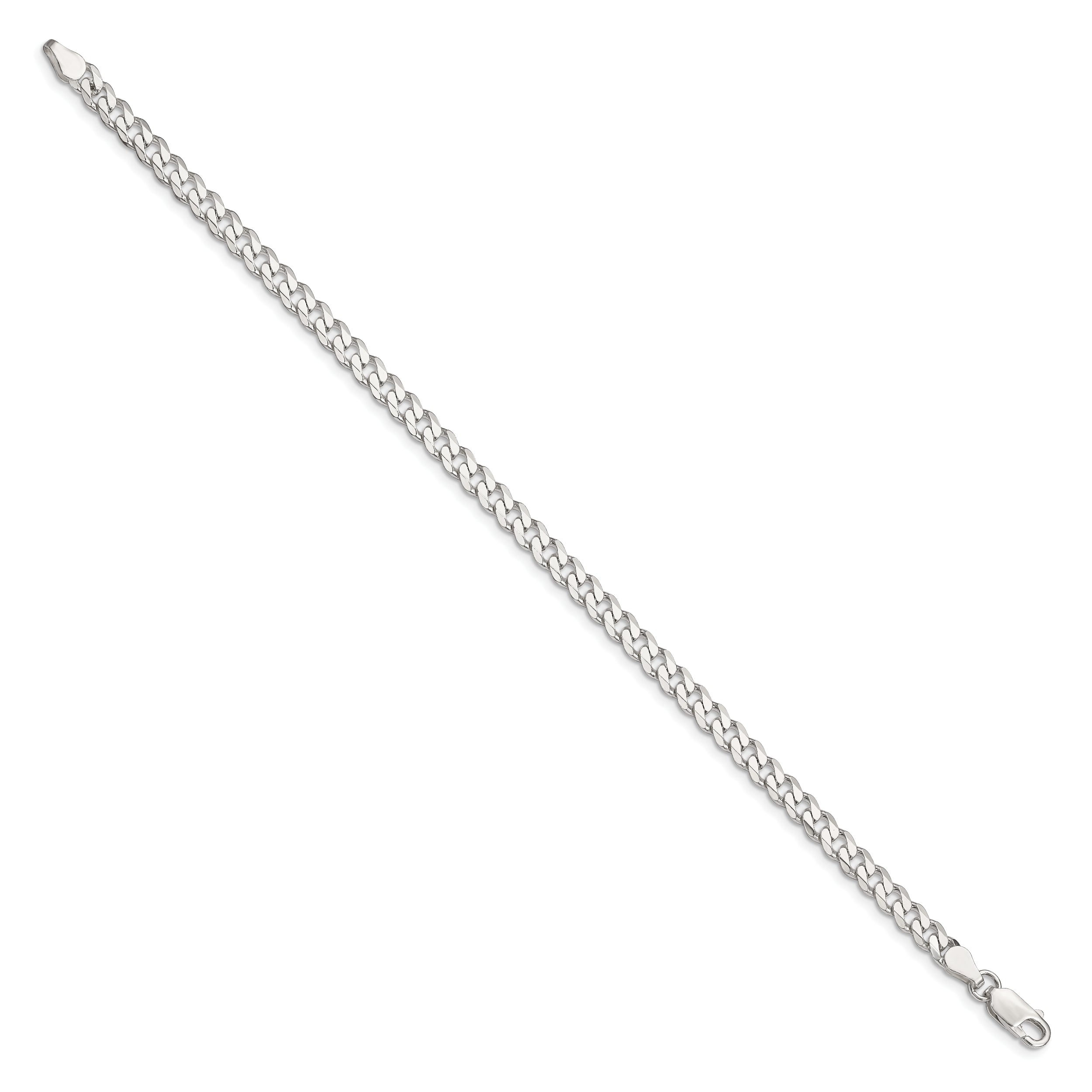 7 Inch Sterling Silver 4.5mm Curb Chain