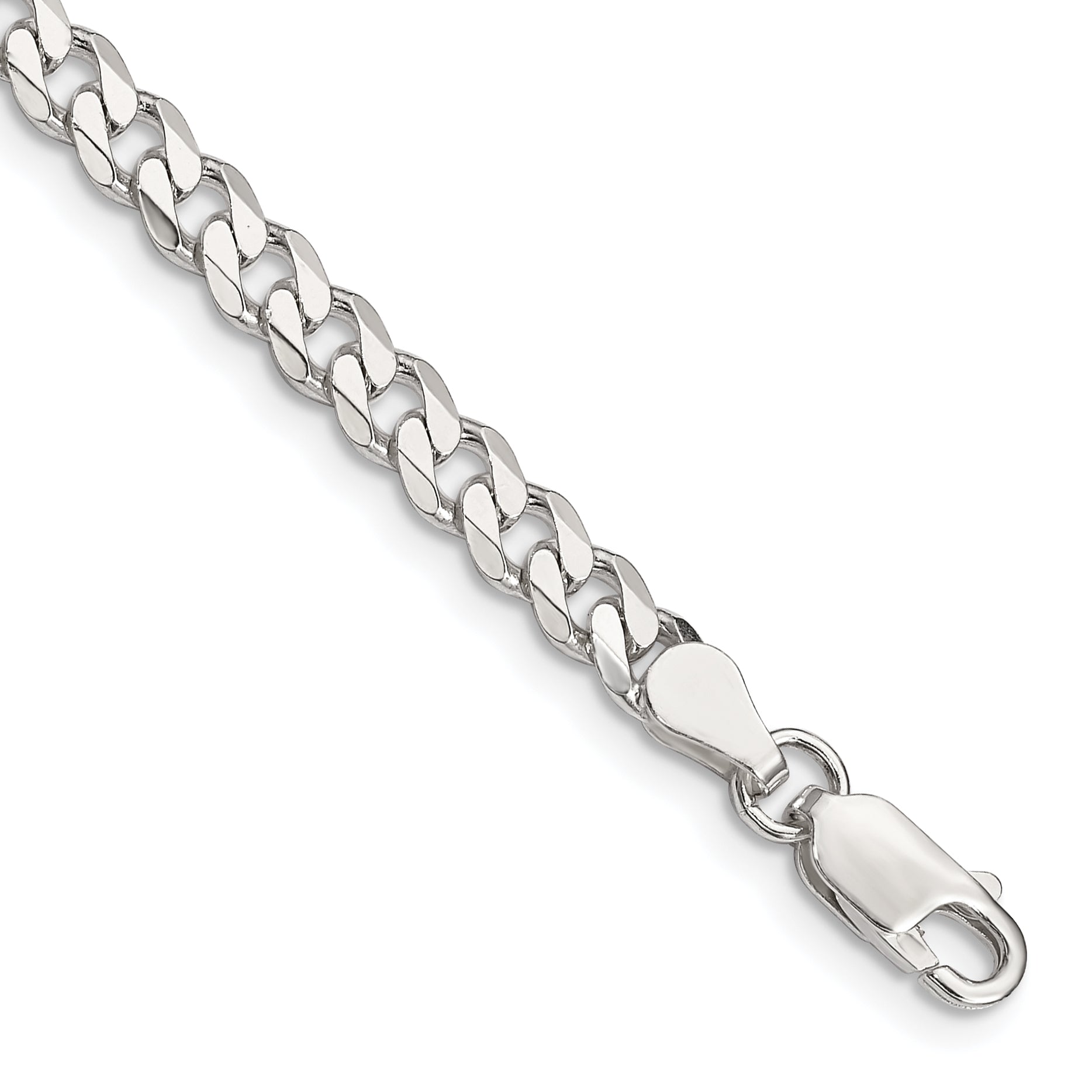 7 Inch Sterling Silver 4.5mm Curb Chain