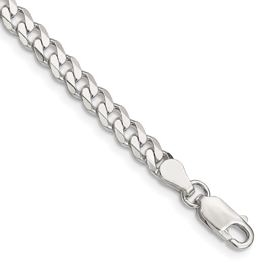 7 Inch Sterling Silver 4.5mm Curb Chain