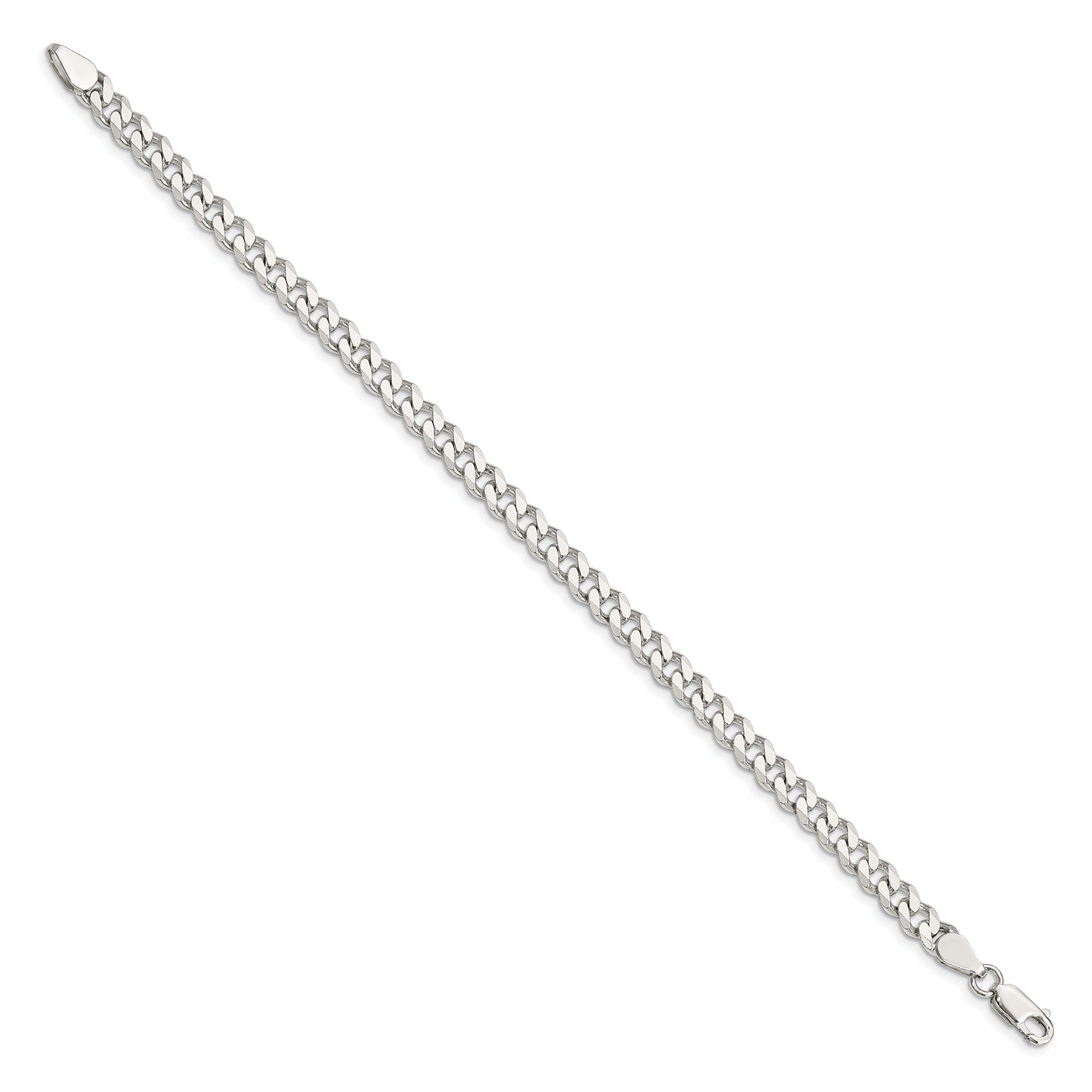 7 Inch Sterling Silver 5.7mm Curb Chain