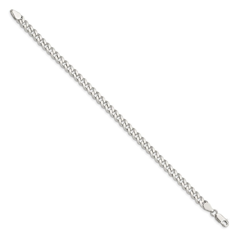 8 Inch Sterling Silver 5.7mm Curb Chain Bracelet