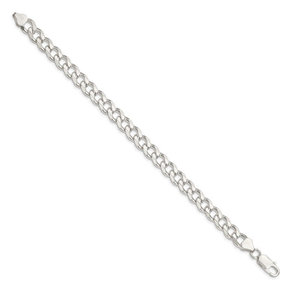 9 Inch Sterling Silver 8.3mm Curb Chain Bracelet