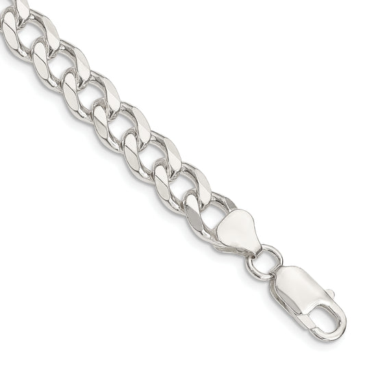 7 Inch Sterling Silver 8.3mm Curb Chain