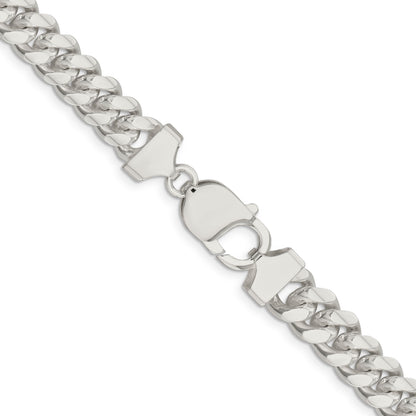 18 Inch Sterling Silver 9.3mm Curb Chain Necklace