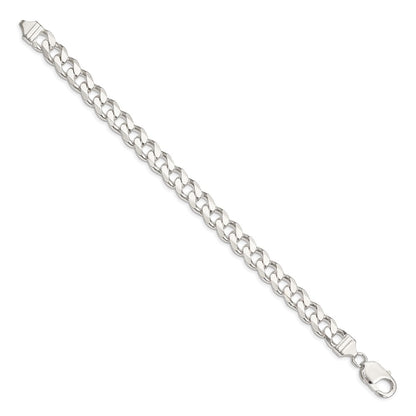 9 Inch Sterling Silver 9.3mm Curb Chain Bracelet