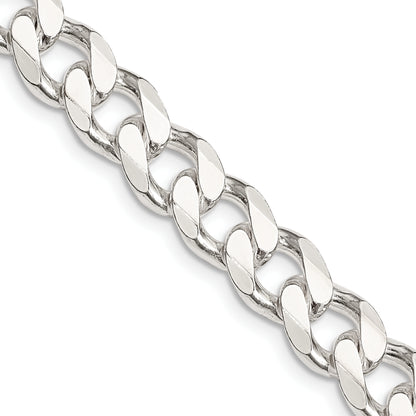 18 Inch Sterling Silver 9.3mm Curb Chain Necklace